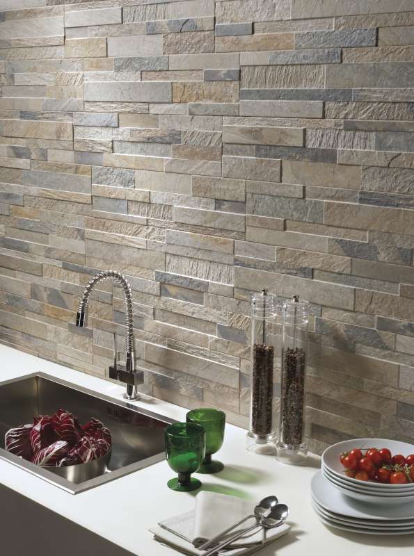 Cubics 3D Ledger Stone Look Wall Tile | Ceramica Rondine - BV Tile and